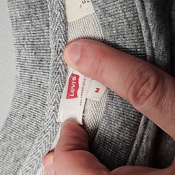 Levi's medium grey crew neck sweater - Picture 6 of 7
